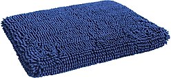 Dog Gone Smart Ultra-Absorbent Microfiber Crate & Travel Dirty Dog Cushion Pad, Bermuda Blue, Large