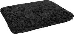 Dog Gone Smart Ultra-Absorbent Microfiber Crate & Travel Dirty Dog Cushion Pad, Black, Large