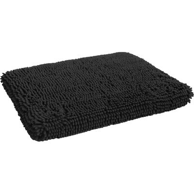 Dog Gone Smart Dog Gone Smart Ultra-Absorbent Microfiber Crate & Travel Dirty Dog Cushion Pad, Black, Small