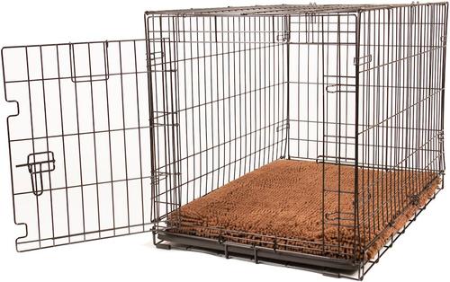Show full view: Dog Gone Smart Ultra-Absorbent Microfiber Crate & Travel Dirty Dog Cushion Pad, Brown, Medium slide 7 of 9
