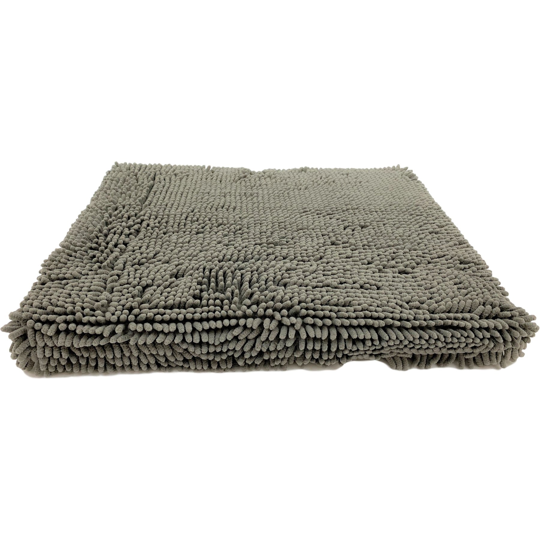 Dog Gone Smart Ultra-Absorbent Microfiber Crate & Travel Dirty Dog Cushion Pad, Grey, Large