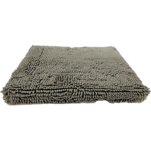 Dog Gone Smart Ultra-Absorbent Microfiber Crate & Travel Dirty Dog Cushion Pad, Grey, Small