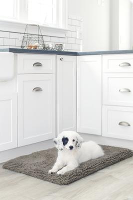 Show full view: Dog Gone Smart Ultra-Absorbent Microfiber Crate & Travel Dirty Dog Cushion Pad, Grey, Small slide 2 of 6