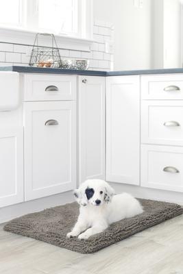 Show full view: Dog Gone Smart Ultra-Absorbent Microfiber Crate & Travel Dirty Dog Cushion Pad, Grey, X-Large slide 2 of 4