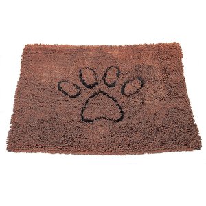 Dog Gone Smart Super Absorbent Non-Slip Dirty Dog Doormat, Brown, Large