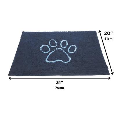 Show full view: Dog Gone Smart Super Absorbent Non-Slip Dirty Dog Doormat, Bermuda Blue, Medium slide 3 of 3