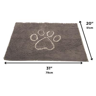 Show full view: Dog Gone Smart Super Absorbent Non-Slip Dirty Dog Doormat, Misty Grey, Medium slide 2 of 2