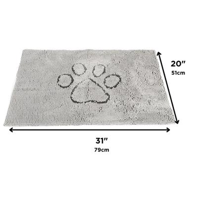 Show full view: Dog Gone Smart Super Absorbent Non-Slip Dirty Dog Doormat, Silver Grey, Medium slide 2 of 2