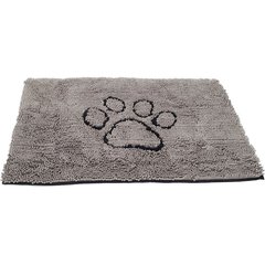 Dog Gone Smart Super Absorbent Non-Slip Dirty Dog Microfiber Doormat, Grey, Large