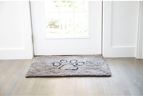 Show full view: Dog Gone Smart Super Absorbent Non-Slip Dirty Dog Doormat, Grey, Medium slide 2 of 4