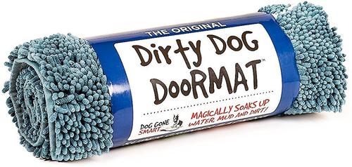 Show full view: Dog Gone Smart Super Absorbent Non-Slip Dirty Dog Doormat, Pacific Blue, Medium slide 3 of 9