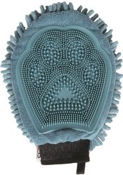 Dog Gone Smart Dual-Sided Super Absorbent Microfiber Dog Grooming Mitt, Pacific Blue