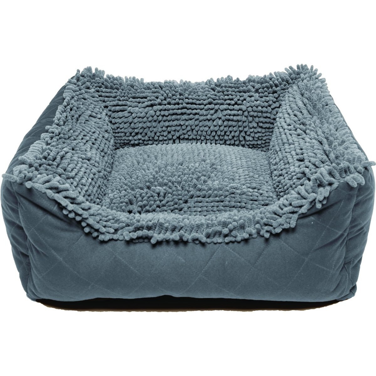 Dog Gone Smart Dirty Dog Lounger Bolster Dog & Cat Bed, Small, Grey