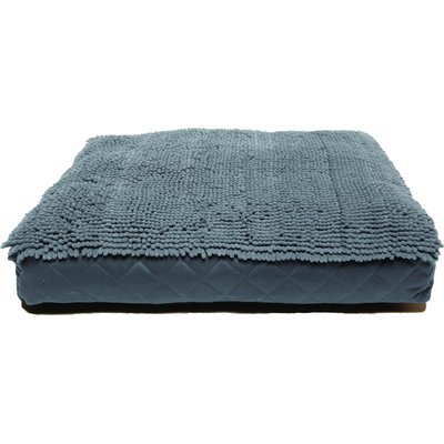 Dog Gone Smart Dog Gone Smart Dirty Dog Rectangle Dog & Cat Bed with Removable Cover, Grey, Large