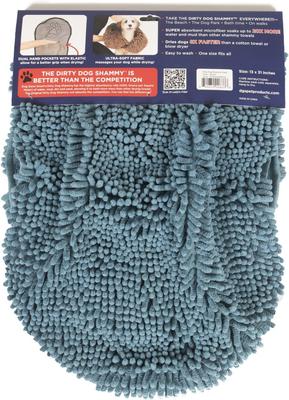 Show full view: Dog Gone Smart Dirty Dog Microfiber Shammy Towel, Pacific Blue, 31 x 13-in slide 9 of 9