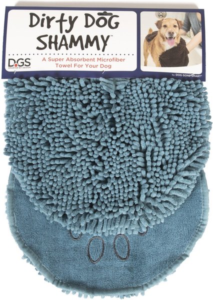 Show full view: Dog Gone Smart Dirty Dog Shammy Towel, Blue slide 8 of 9