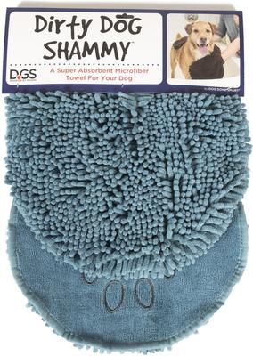 Show full view: Dog Gone Smart Dirty Dog Microfiber Shammy Towel, Pacific Blue, 31 x 13-in slide 8 of 9