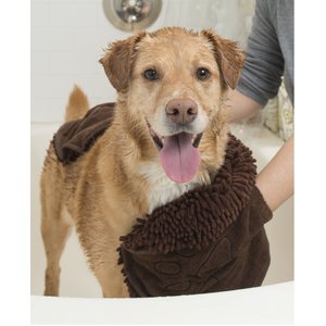 Dog Gone Smart Dirty Dog Super Absorbent Fast-Drying Microfiber Shammy Towel, Brown, 31 x 13-in
