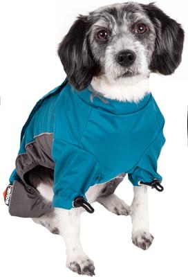 Show full view: Dog Helios Blizzard Full-Bodied Reflective Dog Jacket, Blue, Medium slide 3 of 11