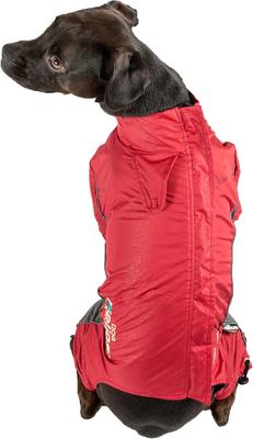 Show full view: Dog Helios Blizzard Full-Bodied Reflective Dog Jacket, Cola Red, Medium slide 3 of 10