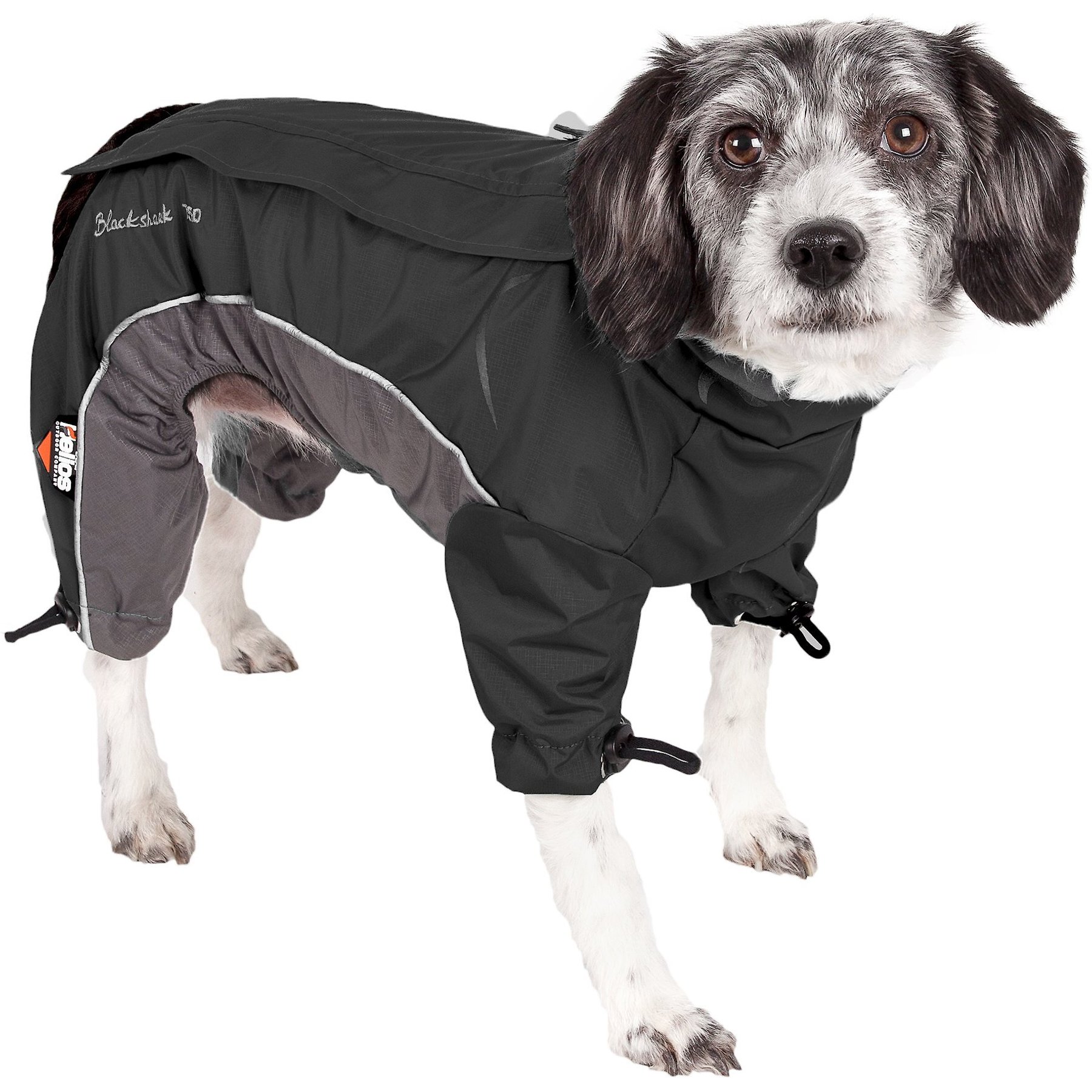 Dog Helios Blizzard Full-Bodied Reflective Dog Jacket, X-Small, Black
