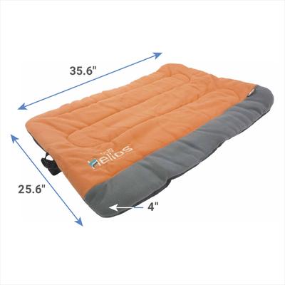 Show full view: Dog Helios Combat-Terrain Outdoor Folding Dog Bed, Orange / Grey, Large slide 5 of 11