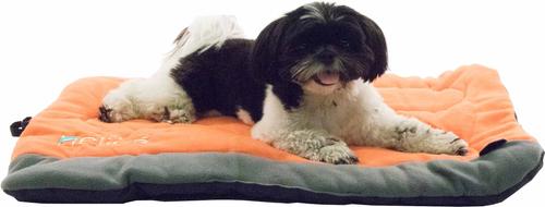 Show full view: Dog Helios Combat-Terrain Outdoor Folding Dog Bed, Orange / Grey, Large slide 9 of 11