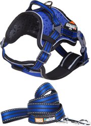 Dog Helios Compression Dog Harness & Leash, Blue, Medium