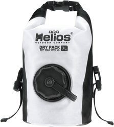 Dog Helios Grazer Waterproof Outdoor Dog & Cat Food Dispenser Bag, White