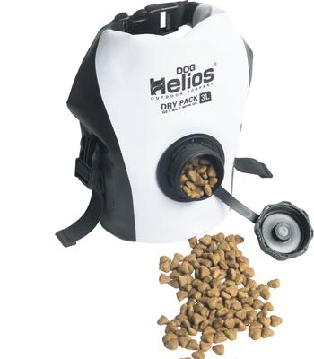 Show full view: Dog Helios Grazer Waterproof Outdoor Dog & Cat Food Dispenser Bag, White slide 4 of 7