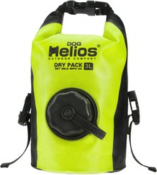 Dog Helios Grazer Waterproof Outdoor Dog & Cat Food Dispenser Bag, Yellow