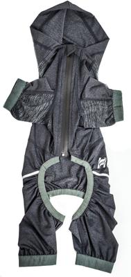 Show full view: Dog Helios Namastail Lightweight 4-Way Stretch Performance Yoga Dog & Cat Hoodie Tracksuit, Charcoal Black, Medium slide 6 of 7