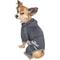 Show in main carousel: Dog Helios Namastail Lightweight 4-Way Stretch Performance Yoga Dog & Cat Hoodie Tracksuit, Charcoal Black, Small slide 3 of 7