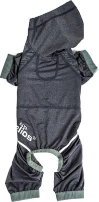 Show full view: Dog Helios Namastail Lightweight 4-Way Stretch Performance Yoga Dog & Cat Hoodie Tracksuit, Charcoal Black, Small slide 5 of 7