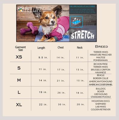 Show full view: Dog Helios Namastail Lightweight 4-Way Stretch Performance Yoga Dog & Cat Hoodie Tracksuit, Pink, Large slide 2 of 6