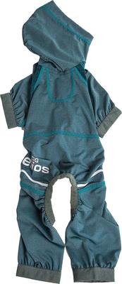 Show full view: Dog Helios Namastail Lightweight 4-Way Stretch Performance Yoga Dog & Cat Hoodie Tracksuit, Teal/Blue, X-Large slide 5 of 7