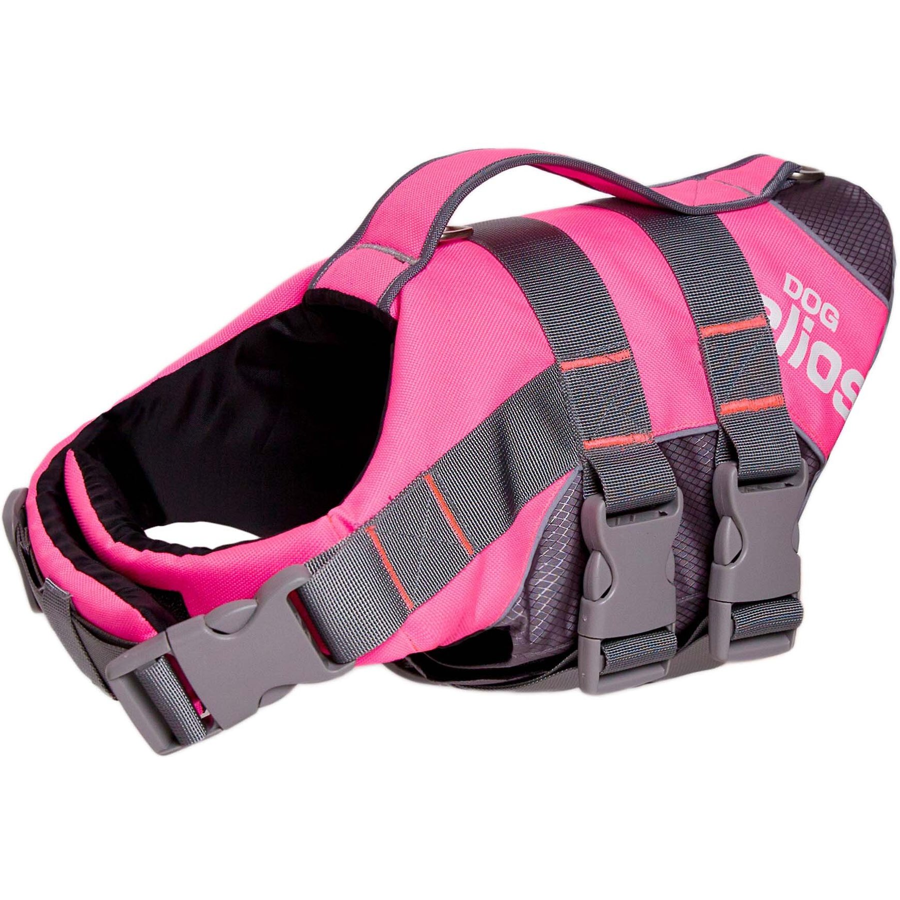 Dog Helios Splash-Explore 3M Reflective Dog Harness & Life Jacket, Pink, Medium