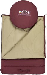 Dog Helios Switch-Back 2-in-1 Convertible Travel Mat & Rounded Camping Dog Bed, Red