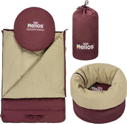 Show full view: Dog Helios Switch-Back 2-in-1 Convertible Travel Mat & Rounded Camping Dog Bed, Red slide 4 of 5
