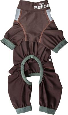 Show full view: Dog Helios Tail Runner Lightweight 4-Way Stretch Performance Dog Tracksuit, Brown & Grey, Large slide 4 of 6