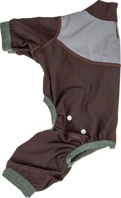 Show full view: Dog Helios Tail Runner Lightweight 4-Way Stretch Performance Dog Tracksuit, Brown & Grey, Medium slide 5 of 7