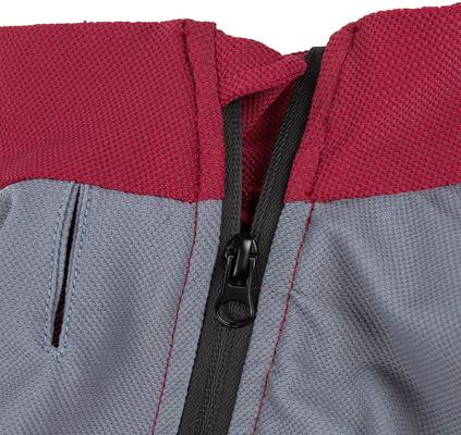 Show full view: Dog Helios Tail Runner Lightweight 4-Way Stretch Performance Dog Tracksuit, Red & Grey, Large slide 7 of 8