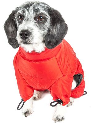 Show full view: Dog Helios Thunder Full-Body Dog Jacket, Red, Large slide 6 of 10