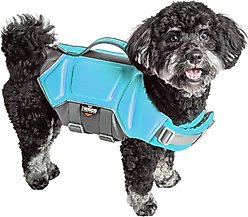 Dog Helios Tidal Guard Reflective Dog Life Jacket, Light Blue, Large