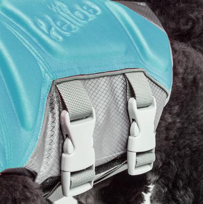Show full view: Dog Helios Tidal Guard Reflective Dog Life Jacket, Light Blue, Large slide 3 of 4
