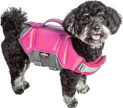 Dog Helios Tidal Guard Reflective Dog Life Jacket, Pink, Large