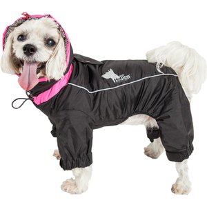 Dog Helios Weather King Full Body Dog Jacket, Black, Small