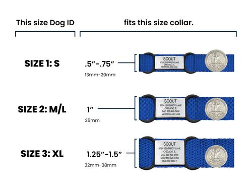 Show full view: DOG iD Personalized Dog ID Tag, Slate, Small slide 3 of 10