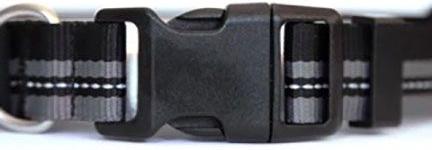 Show full view: DOG iD The Rock Solid Personalized ID Tag Dog Collar, Slate, Black, Medium/Large slide 3 of 8