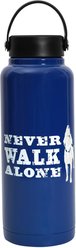 Dog is Good Never Walk Alone Vacuum Flask Thermos, Blue, 3.75 x 11.75-in